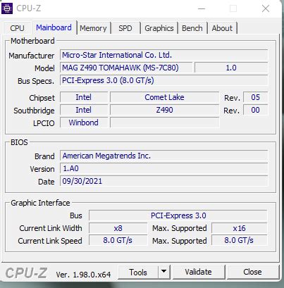1050 ti Gpu running at x8 instead of x16 Help .